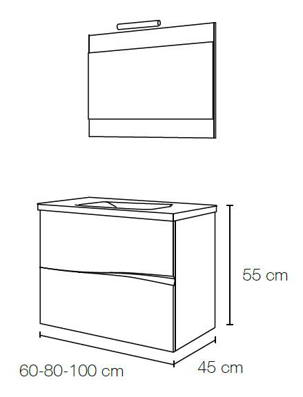 Conjunto Mueble de bao Iris